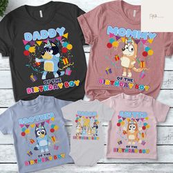 bluey birthday shirt, bluey family shirt, custom bluey shirt, personalized bluey shirt, bluey shirt, bingo shirt, birthd