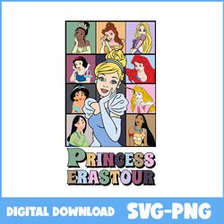 princess eras tour svg, disney princess svg, the eras tour svg, disney svg, princess svg - instant download
