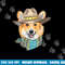 Cute Corgi Dog Wearing Western Cowboy Hat  png, sublimation copy.jpg