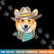 Cute Corgi Dog Wearing Western Cowboy Hat png, sublimation copy.jpg