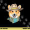 Cute Corgi Dog Wearing Western Cowboy Hat png, sublimation copy.jpg