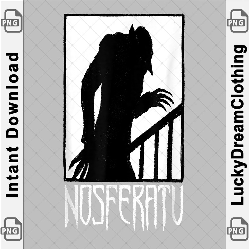 Vampire Nosferatu Monster Shadow Dracula Halloween T-shirt copy.png