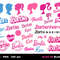 Barbie 30 SVG, Barbie Doll, Cricut Layered SVG Files, Clipart Files, Barbie Mega Bundle, Barbie Oppenheimer, Barbenheimer, Pink PNG - 1.jpg