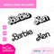 Retro Barbi Font Letters 1970s 1980s Curls Babe Doll includes bonus logos SVG OTF TTF Clipart Digital Download Sublimation Cricut Cut File - 3.jpg