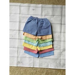 children's gingham shorts | seersucker shorts | shorts for boys | toddler | clothing for kids | 12m, 18m, 2t 3t, 4t, 5t,