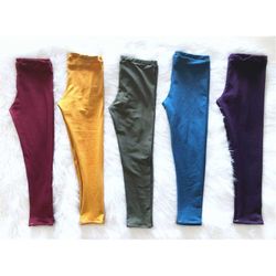 classic leggings- basic leggings- solid colored leggings- fall leggings- baby, toddler, girls- navy, plum, mustard, burg