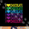 I Love Chocolate - I Heart Chocolate - Rainbow png, sublimation copy.jpg