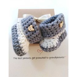 pregnancy reveal to family baby announcement pregnancy announcement grandparents baby booties box gender reveal new baby