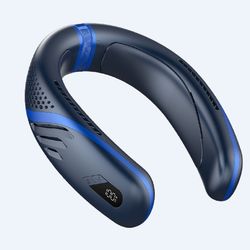 double refrigeration portable mini neck fan