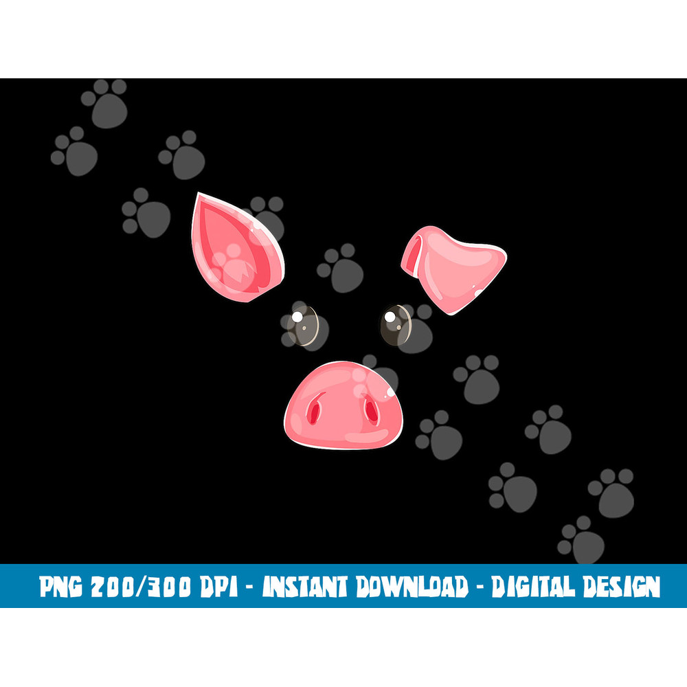 Cute Pig Face Halloween Costume Pig Family Matching png, sublimation copy.jpg