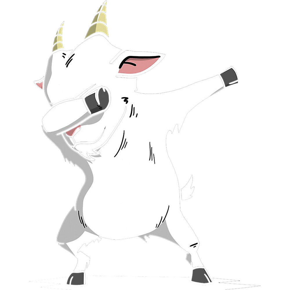 Dabbing Goat TShirt Goat Kids Costume Apparel.png