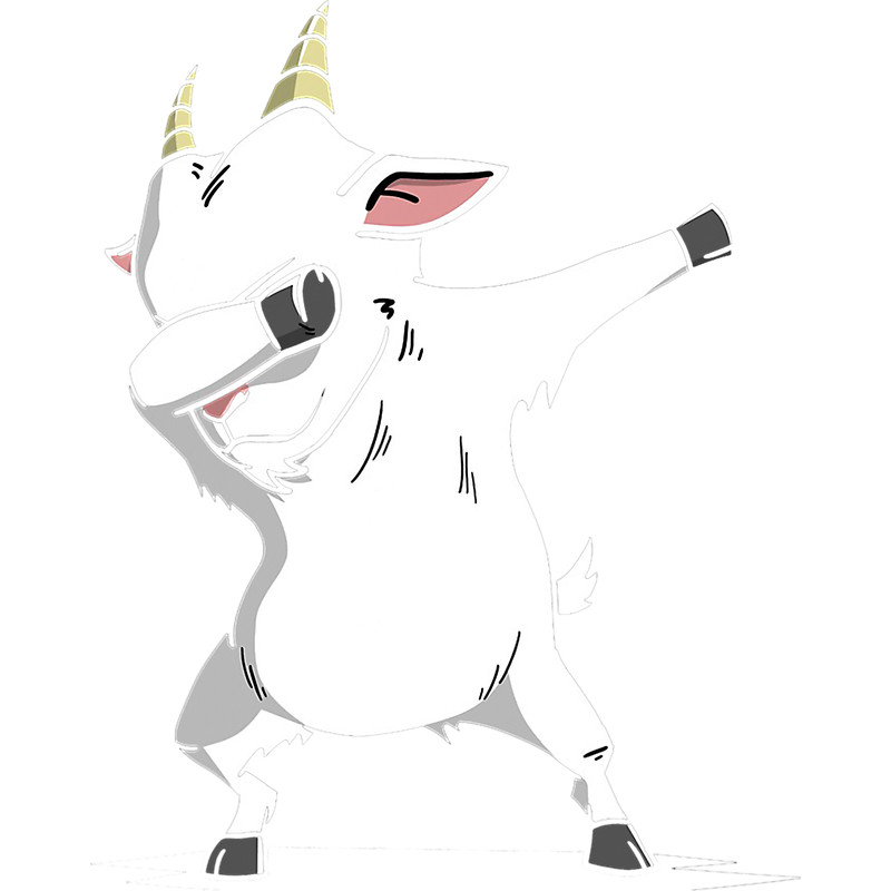 Dabbing Goat TShirt Goat Kids Costume Apparel.png