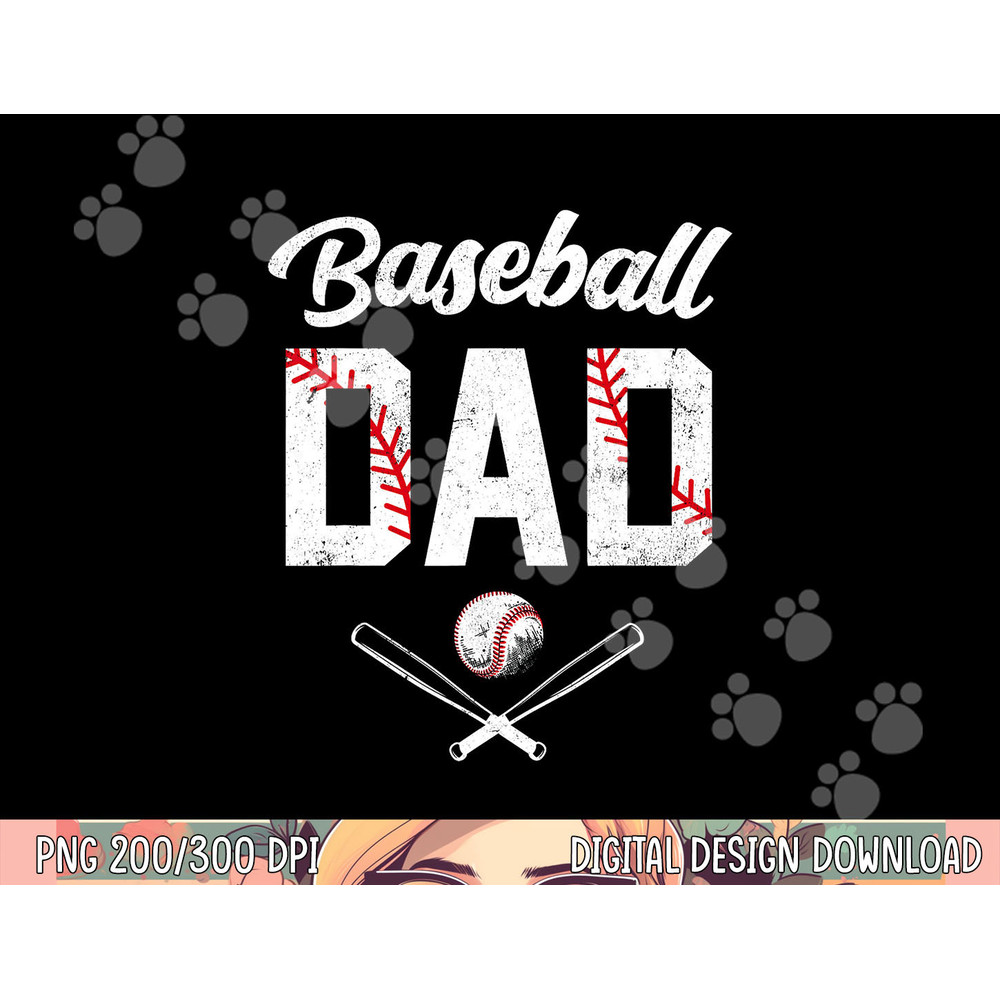 Baseball Dad Happy Fathers Day Shirts for Men Wife Daughter png, sublimation copy.jpg