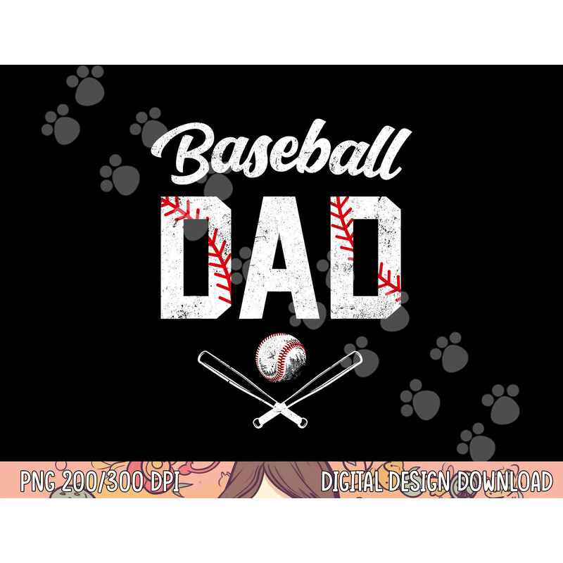 Baseball Dad Happy Fathers Day Shirts for Men Wife Daughter png, sublimation copy.jpg