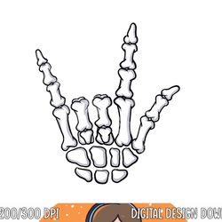 i love you sign language skeleton hand asl halloween costume png, sublimation copy