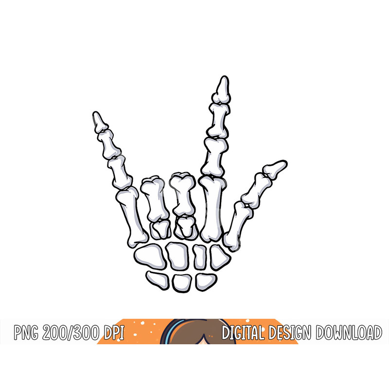 I Love You Sign Language Skeleton Hand ASL Halloween Costume png, sublimation copy.jpg