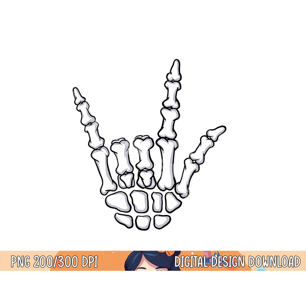 I Love You Sign Language Skeleton Hand ASL Halloween Costume png, sublimation copy.jpg