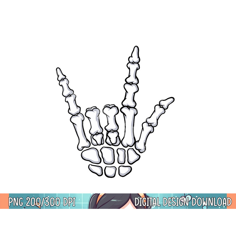 I Love You Sign Language Skeleton Hand ASL Halloween Costume png, sublimation copy.jpg