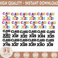 class of svg bundle, class of 2031, graduation svg, end of school year, class of 2020, preschool graduation kid's