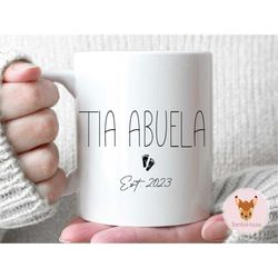 tia abuela - tia abuela gift, tia abuela mug, ta abuela gift, pregnancy announcement, great aunt gift, great aunt mug, n