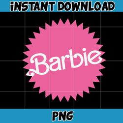 barbie icons png, babe logo png, pink doll png, babe girl png, come on, lets go party, girly beach, lets go party (10)