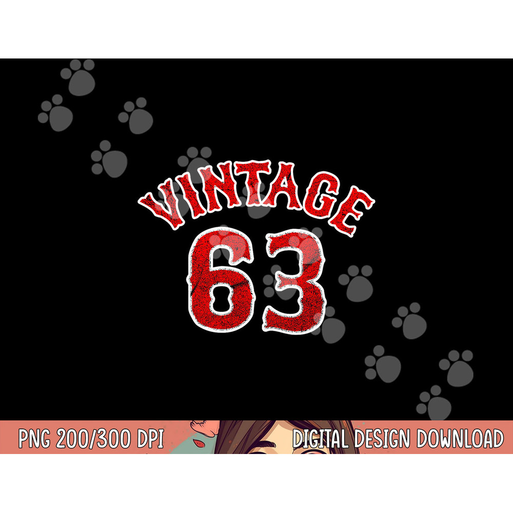 Baseball Fan Vintage 63 born 1963 60th Birthday 60 year old png, sublimation copy.jpg