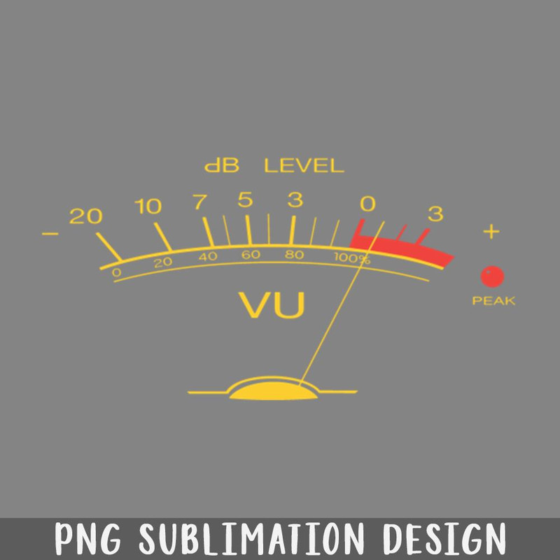 QA0607130-Volume VU Meter Vintage Audio Engineer Recording Studio Gear Head Musician Guitar PNG Download.jpg