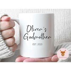 godmother 1 - custom name godmother, custom gift for godmother, mother's day gift for godmother, godmother mug, godmothe