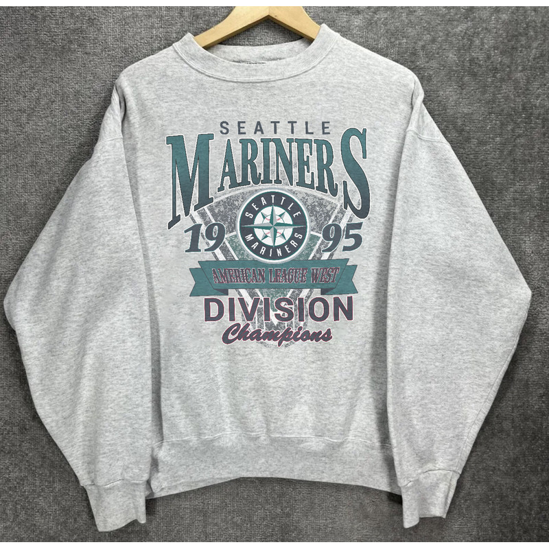 Vintage Seattle Mariners Champions Seattle Mariners shirt men women 90s 1995 tee.png