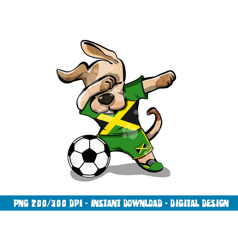 Dabbing Dog Jamaica Soccer Jamaican Flag Football Lover Gift png, sublimation copy.jpg