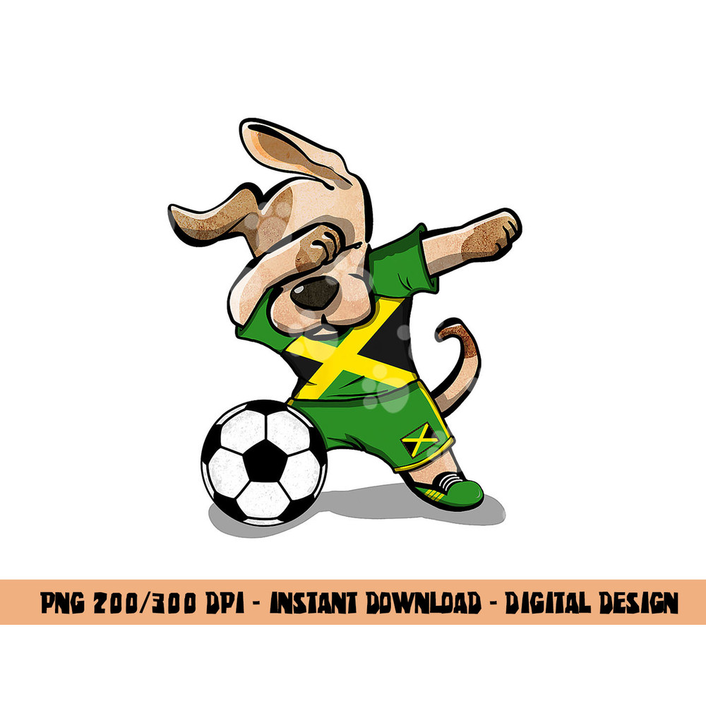 Dabbing Dog Jamaica Soccer Jamaican Flag Football Lover Gift png, sublimation copy.jpg