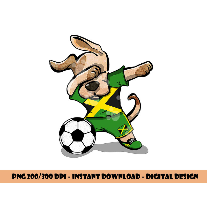 Dabbing Dog Jamaica Soccer Jamaican Flag Football Lover Gift png, sublimation copy.jpg
