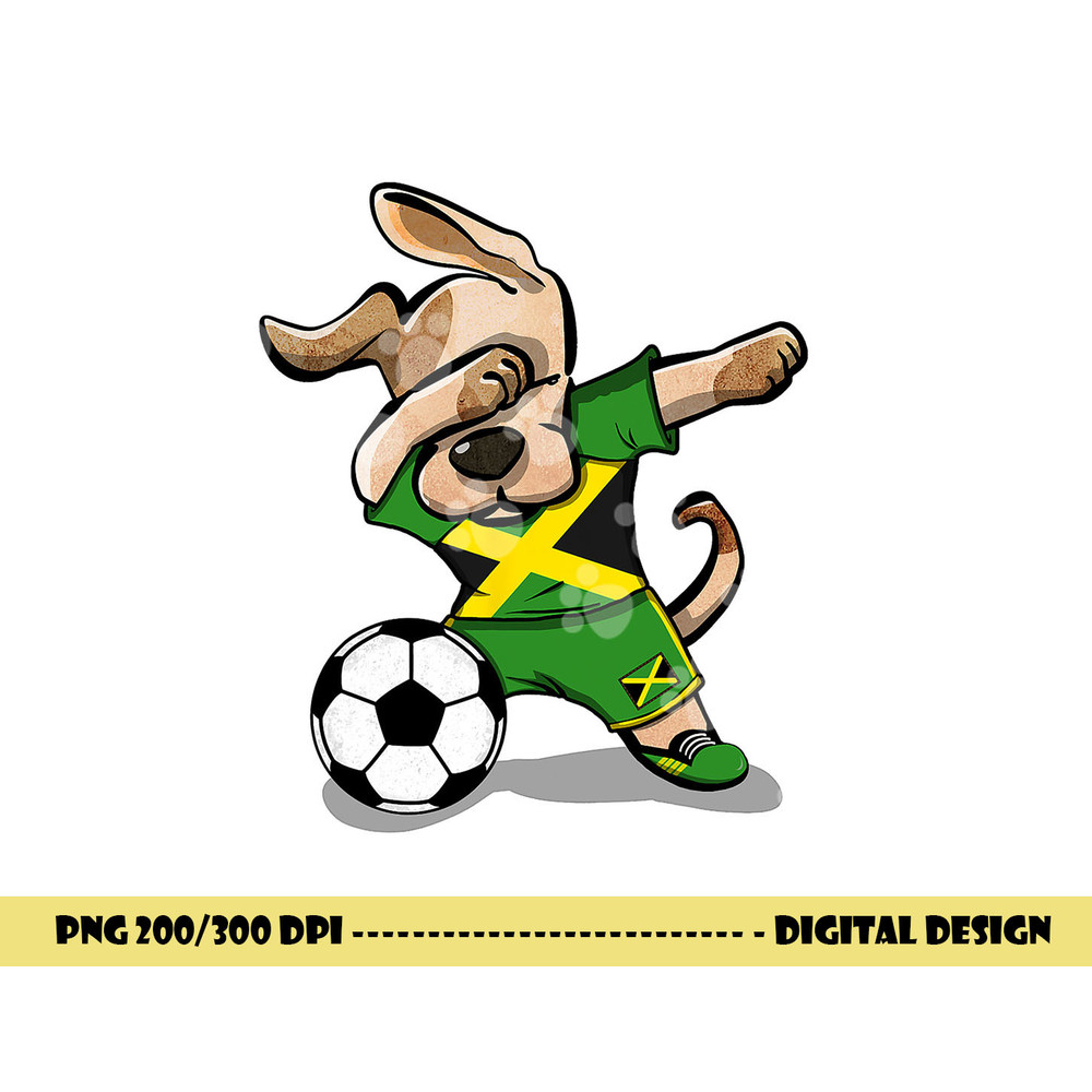 Dabbing Dog Jamaica Soccer Jamaican Flag Football Lover Gift png, sublimation copy.jpg