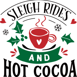 sleigh rides, hot cocoa svg, merry christmas svg, christmas svg, christmas design, santa svg, noel svg, digital download