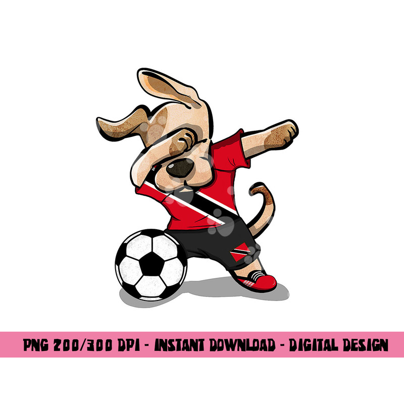 Dabbing Dog Trinidad and Tobago Soccer Jersey Football Lover png, sublimation copy.jpg
