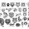 Tiger Head Bundle, SVG, PNG, DXF - 1.jpg