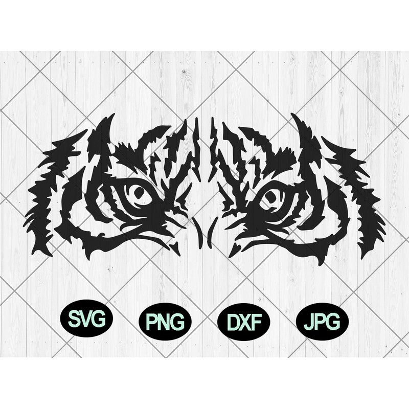 Tiger eyes svg, Tiger head svg, dxf, png, jpg, Tiger face svg, Tiger head stencil, Wild animal face svg, Wild tiger svg, Instant Download - 1.jpg