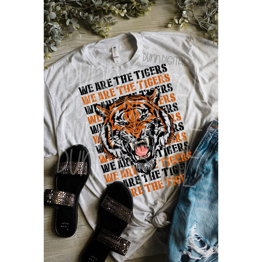 Tiger Mascot PNG, We Are The Tigers Sublimation Design DOWNLOAD, Tiger Shirt Design Graphic Tee Sublimation Shirt Design - 2.jpg