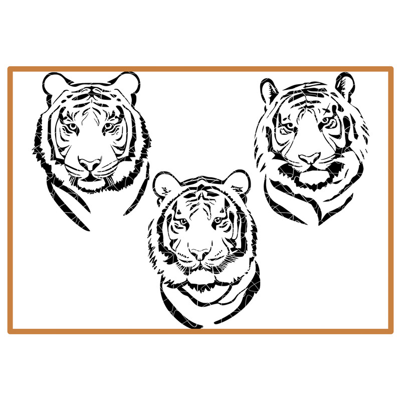 Tiger SVG bundle, Tiger Face Clipart, Tiger Head PNG and Cut File For Cricut - 2.jpg