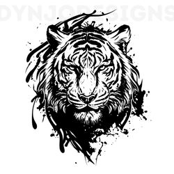 tiger svg. tiger head svg. tiger face svg. tiger head clipart. wild cat. cut file. silhouette cameo cricut. animal print