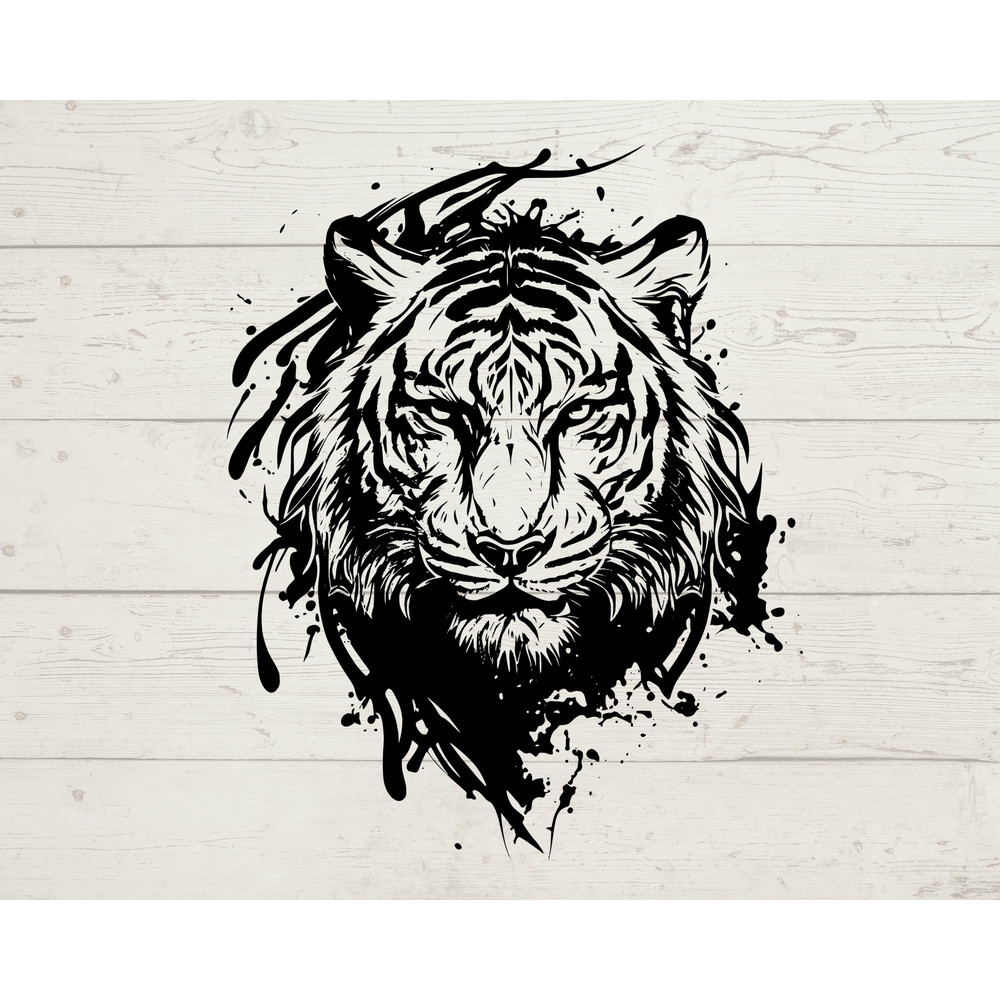 Tiger Svg, Tiger Clipart, Tiger Png, Tiger Head, Tiger Cut Files For Cricut , Tiger Silhouette, Animals Silhouette - 2.jpg