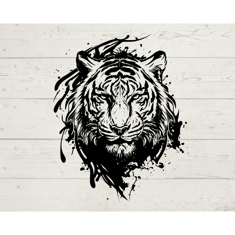 Tiger Svg, Tiger Clipart, Tiger Png, Tiger Head, Tiger Cut Files For Cricut , Tiger Silhouette, Animals Silhouette - 2.jpg