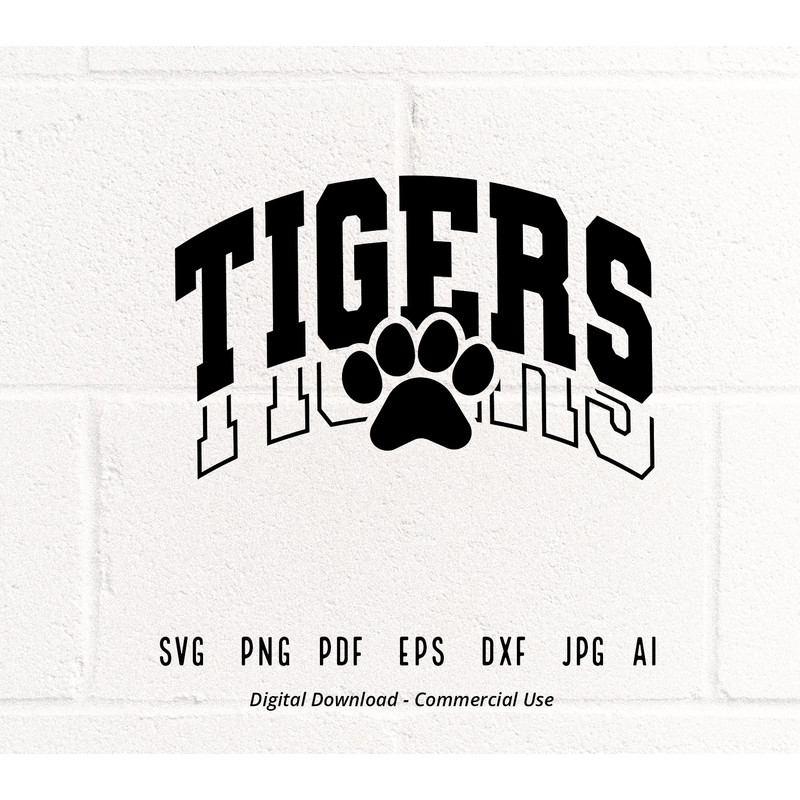 Tigers SVG PNG, Tigers Paw svg, Tigers Mascot svg, Tigers Cheer svg, Tigers Vibes svg, School Spirit svg, Tigers Sport svg, Tigers Love svg - 4.jpg