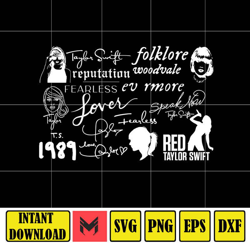 Taylor Swift Svg, Taylor Swift Logo Svg, Taylor Swift Instant Download, Taylor Swift Cricut, Taylor Swift Print File (6).jpg