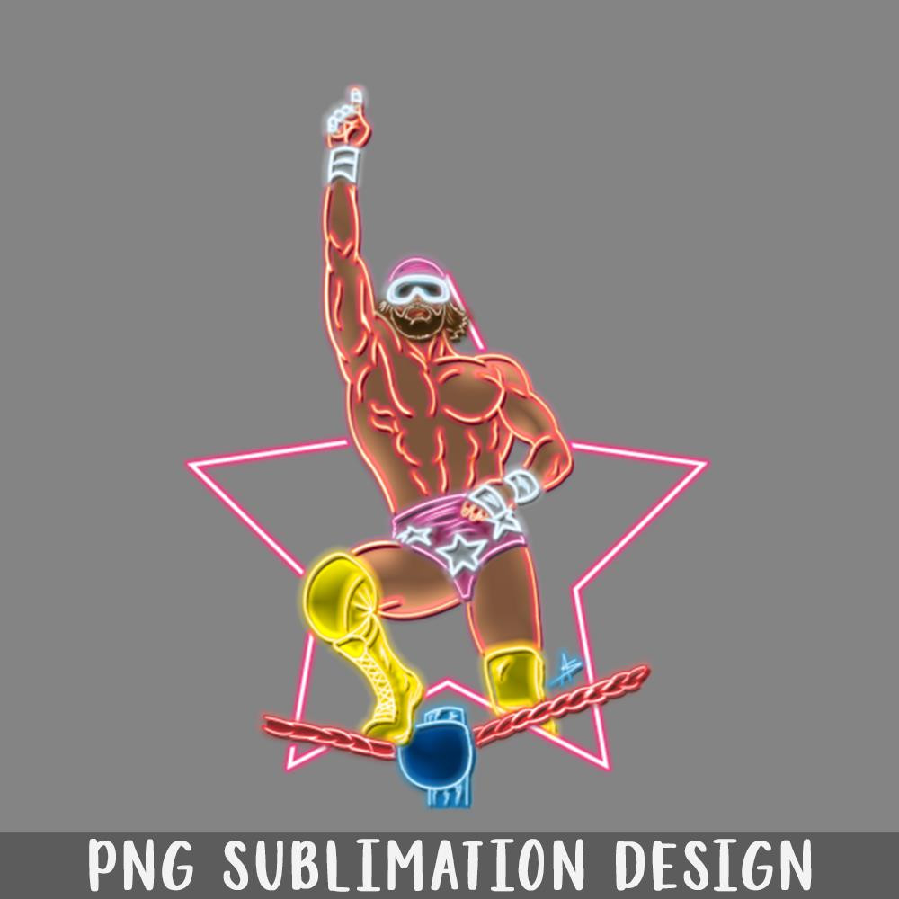QA06071326-Macho man top rope neon color PNG Download.jpg