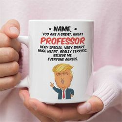 personalized gift for professor, professor trump funny gift, professor birthday gift, professor gift, gift for professor