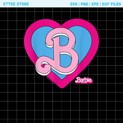 barbie logo heart vintage svg, barbie svg, malibu svg
