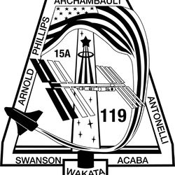 sts 119 patch vector file cnc engraving, cricut, vinyl file