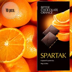 "Spartak" bitter chocolate with orange 10 pieces Chocolate sweets