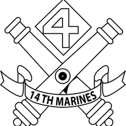 14th marines line art vector file cnc engraving, cricut, vinyl file